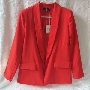 Missguided orange blazer M size 6 new